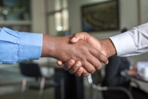 Client services professional handling a formal complaint